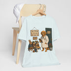 Dog Doctor Tee — Vintage Veterinary Illustration T-Shirt (The Doctor Will See You Now)