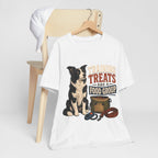 "Training Treats Are A Food Group" Dog Lover T-Shirt — Funny Dog Graphic Tee