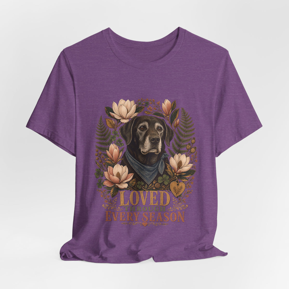"Loved Through Every Season" Senior Dog T-Shirt — Sentimental Graphic Tee