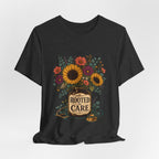 "Rooted In Care" Nurse T-Shirt — Floral Mason Jar Nurse Graphic Tee