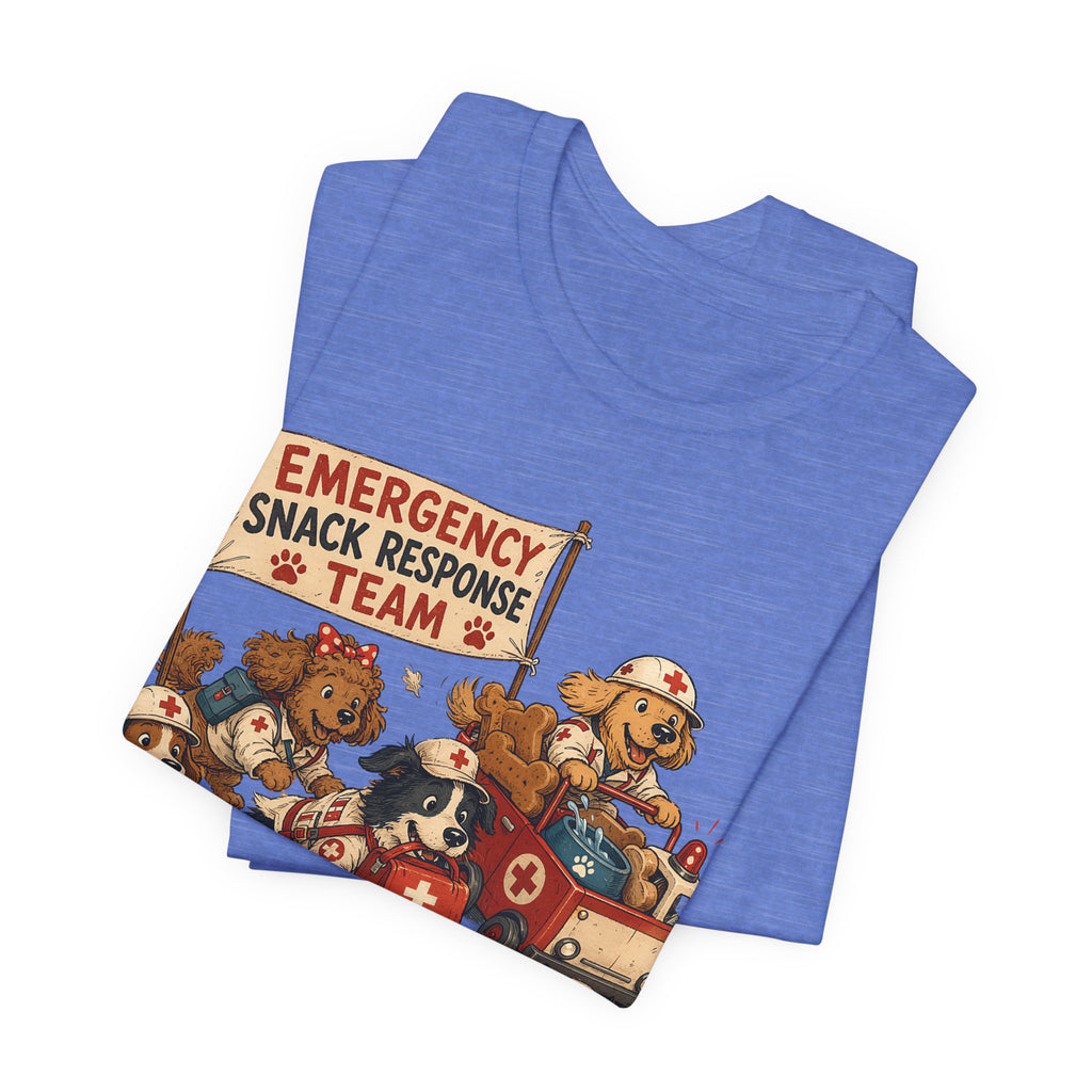 Emergency Snack Response Team T‑Shirt — Cute Rescue Dogs Graphic Tee