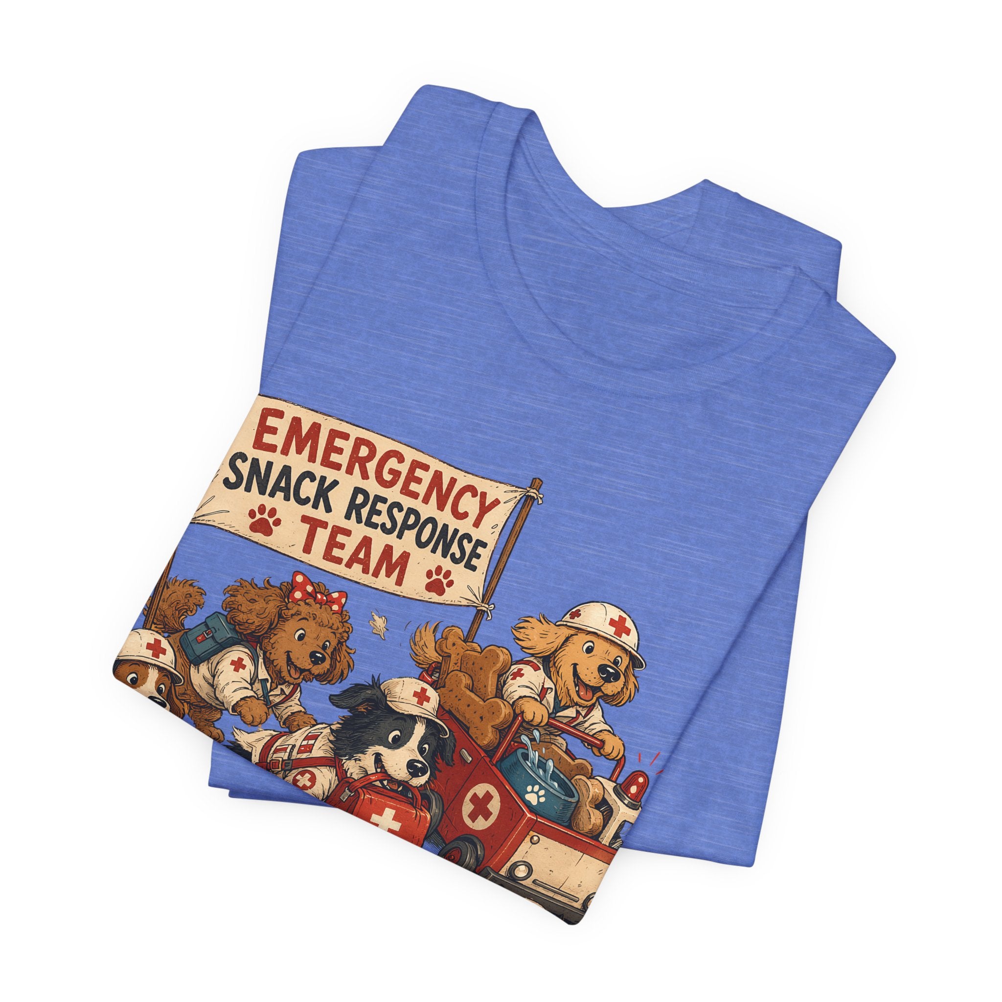 Emergency Snack Response Team T‑Shirt — Cute Rescue Dogs Graphic Tee