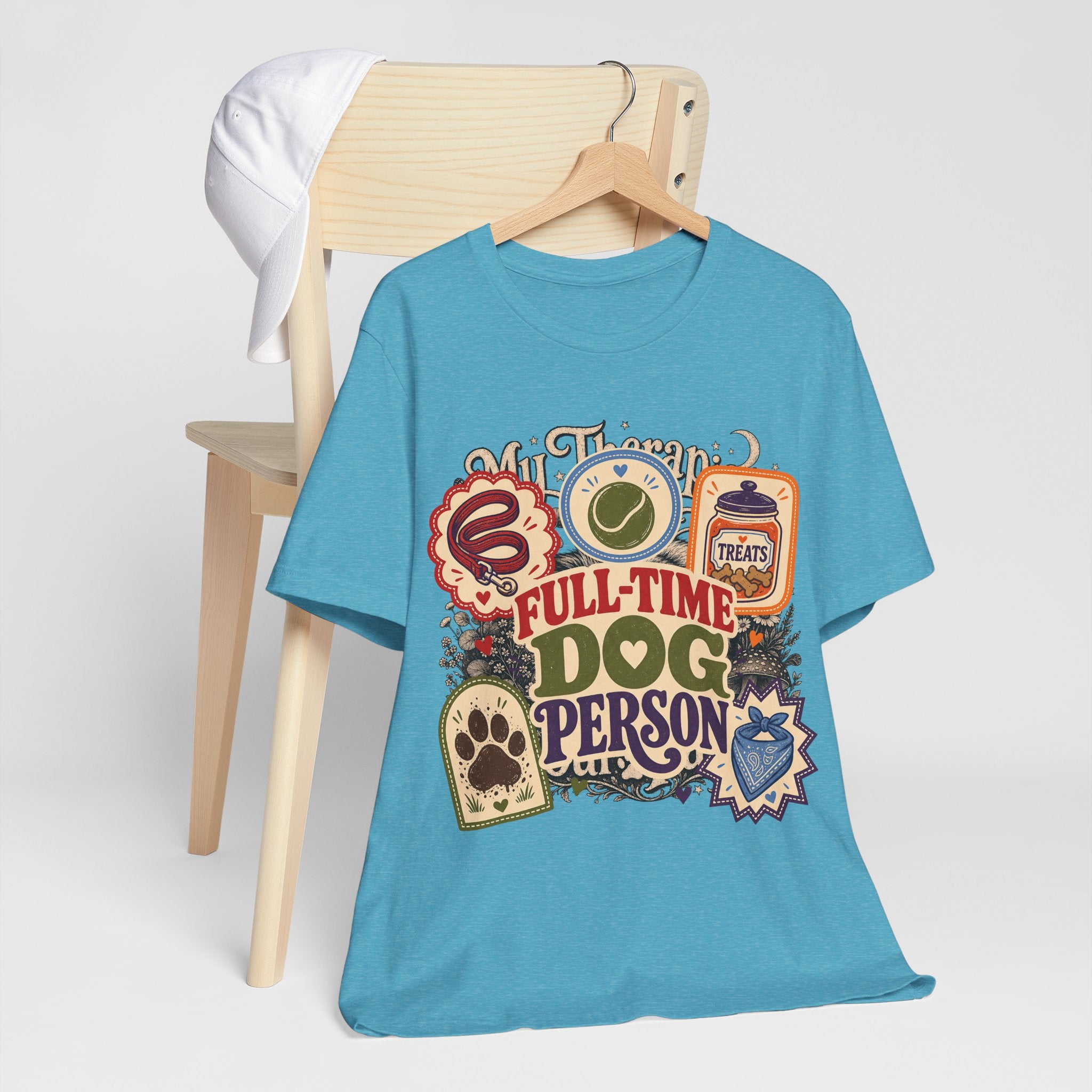 "Full-Time Dog Person" T-Shirt — Funny Dog Lover Graphic Tee