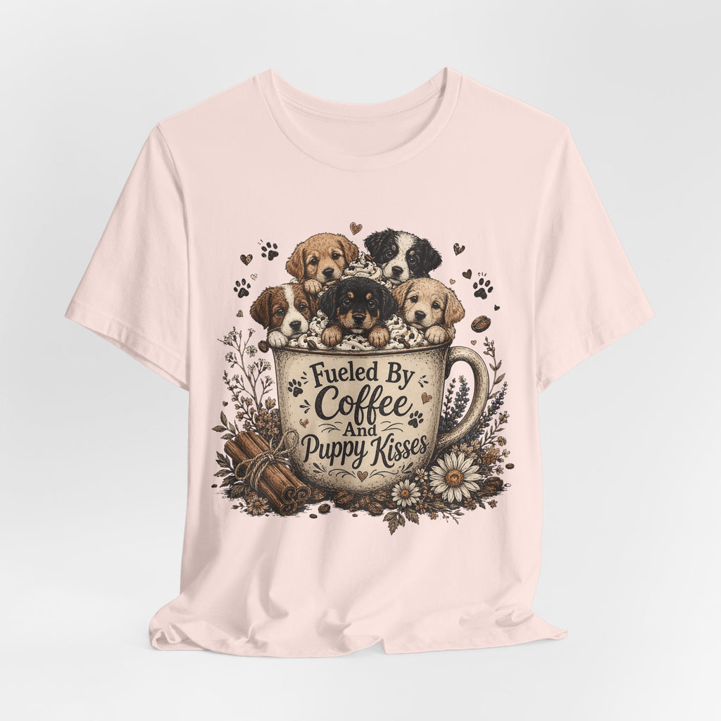 Fueled by Coffee and Puppy Kisses T-Shirt