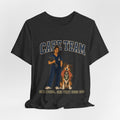 "Care Team — One Nurse, One Very Good Dog" Nurse T-Shirt — Dog Mom Nurse Graphic Tee