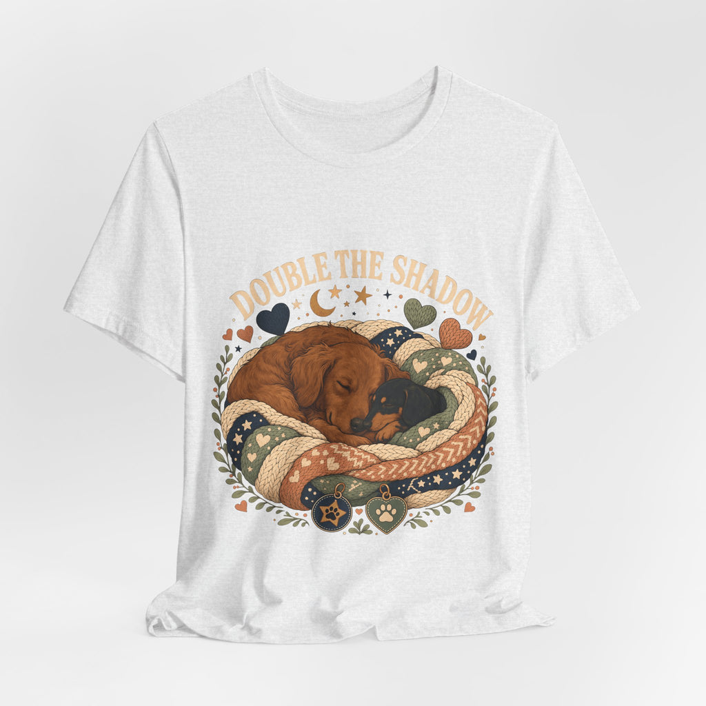 "Double the Shadow" — Cozy Multi Dog Mom T-Shirt