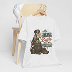 "My Hiking Buddy Has No Off Switch" Dog Lover T-Shirt — Hiking Dog Graphic Tee