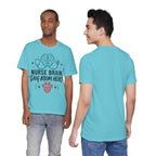 Nurse Brain Dog Mom Heart T‑Shirt - Cute Nurse & Dog Mom Graphic Tee