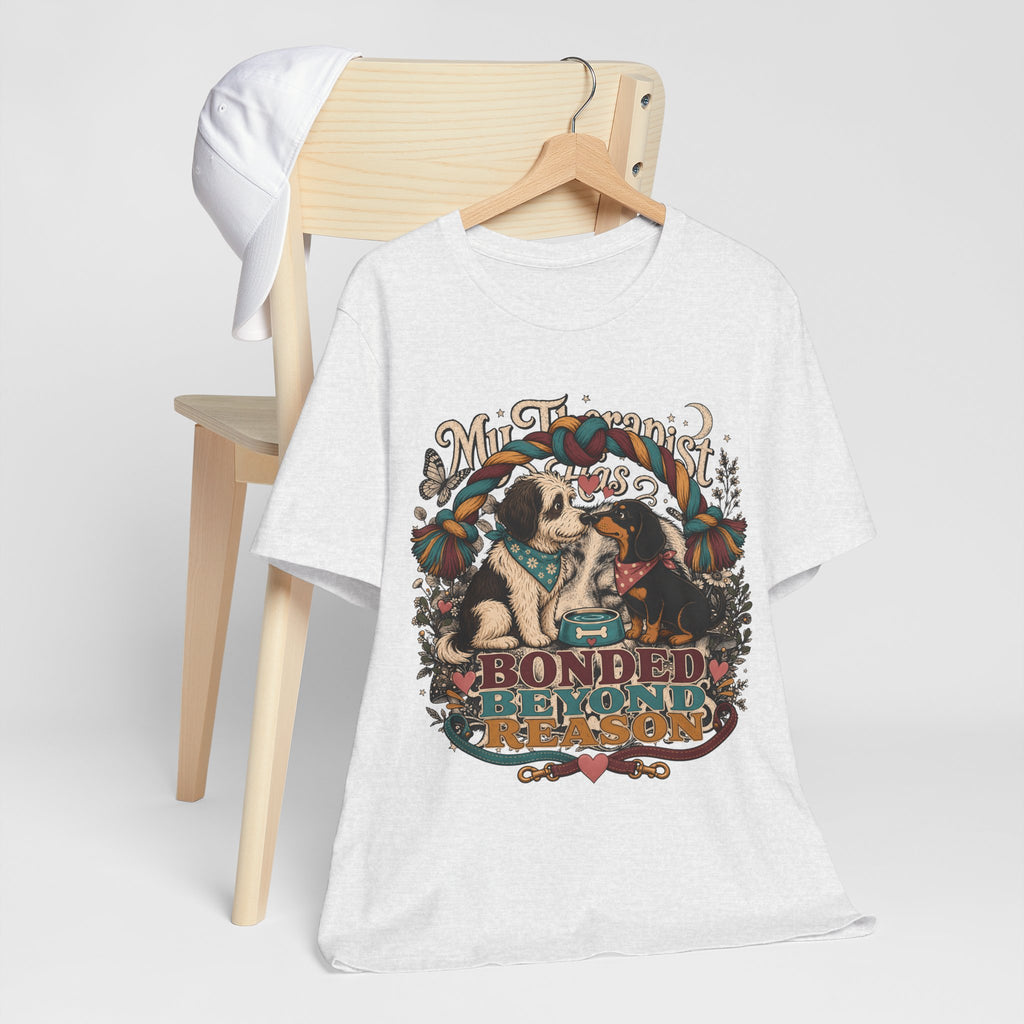 "Bonded Beyond Reason" Two Dogs T-Shirt — Retro Dog Lover Graphic Tee