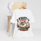 "Fast Feet Big Feelings" T-Shirt — Sporty Vintage Whippet Graphic Tee