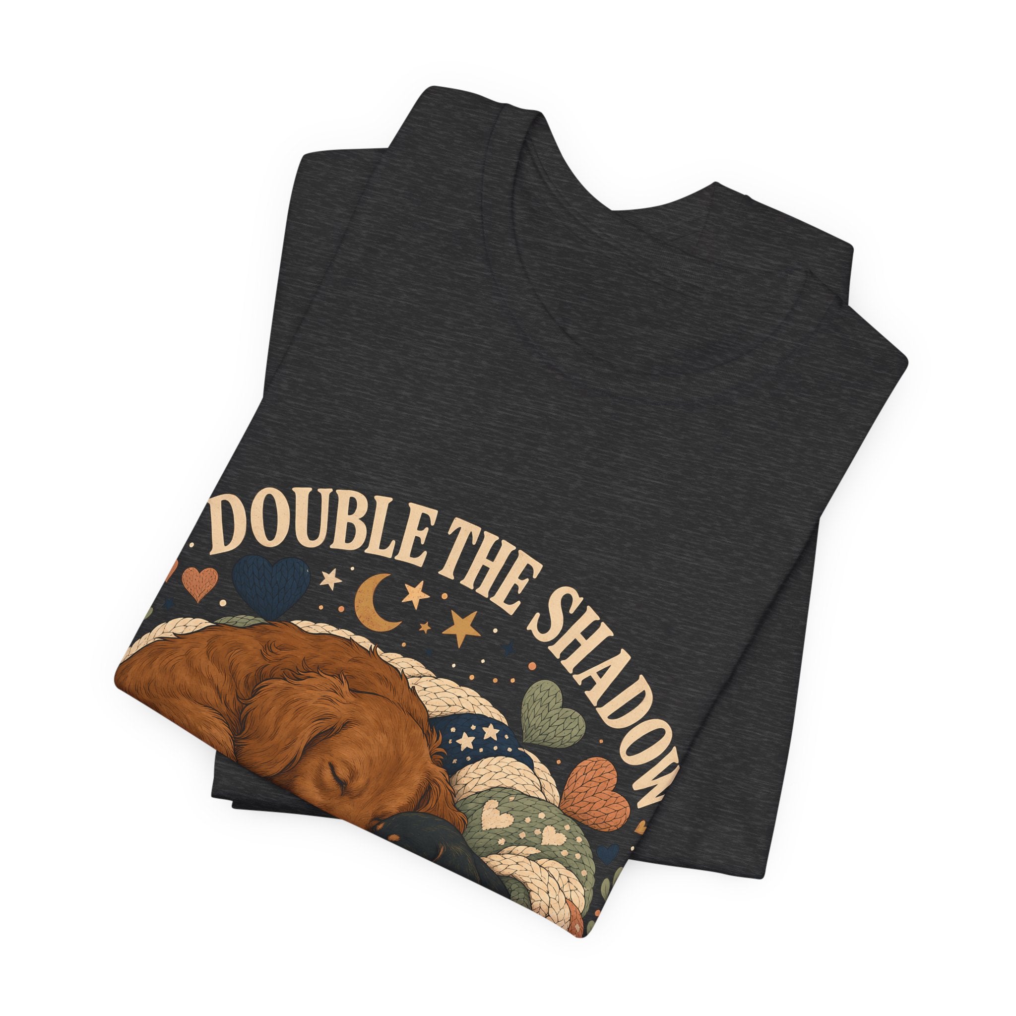 "Double the Shadow" — Cozy Multi Dog Mom T-Shirt