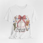 "Sweet Enough to Care, Tired Enough to Leave" — Feminine Nurse T-Shirt