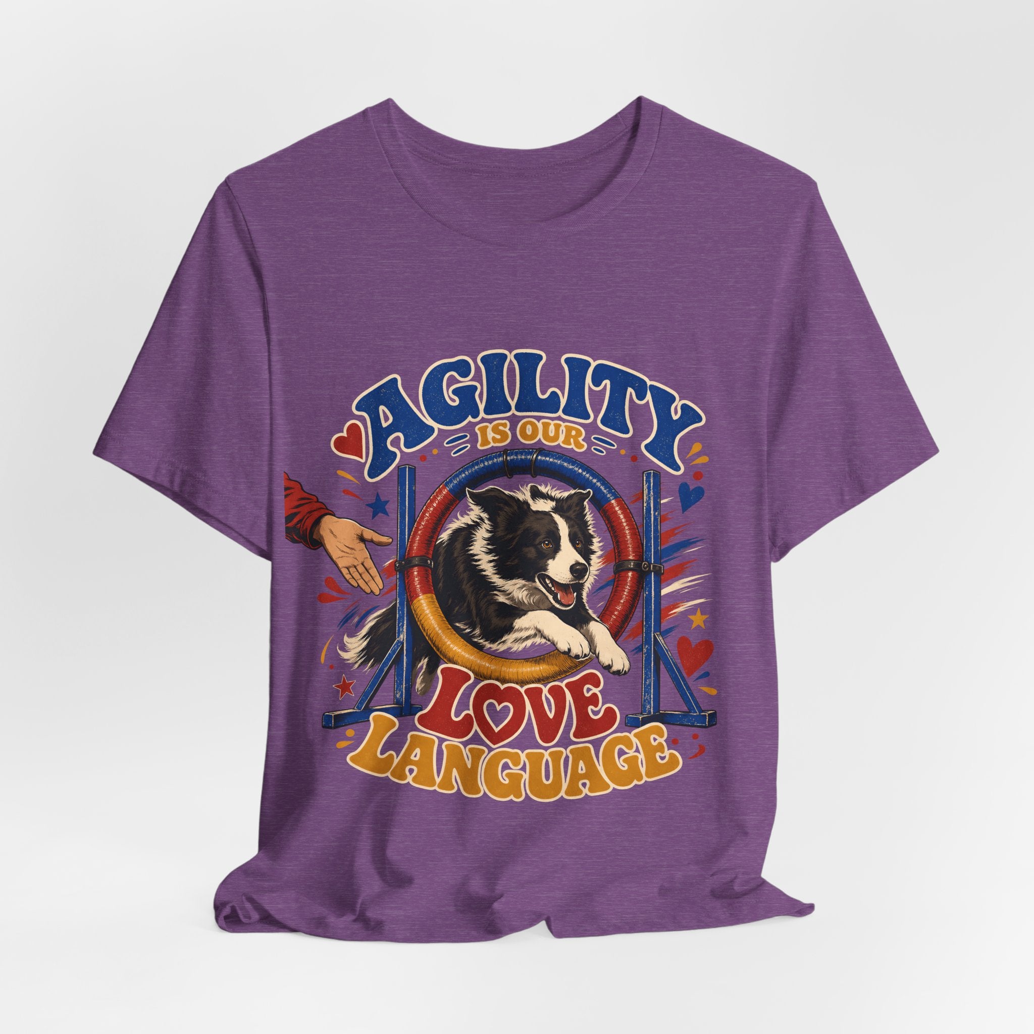 "Agility Is Our Love Language" Dog Lover T-Shirt — Agility Dog Graphic Tee