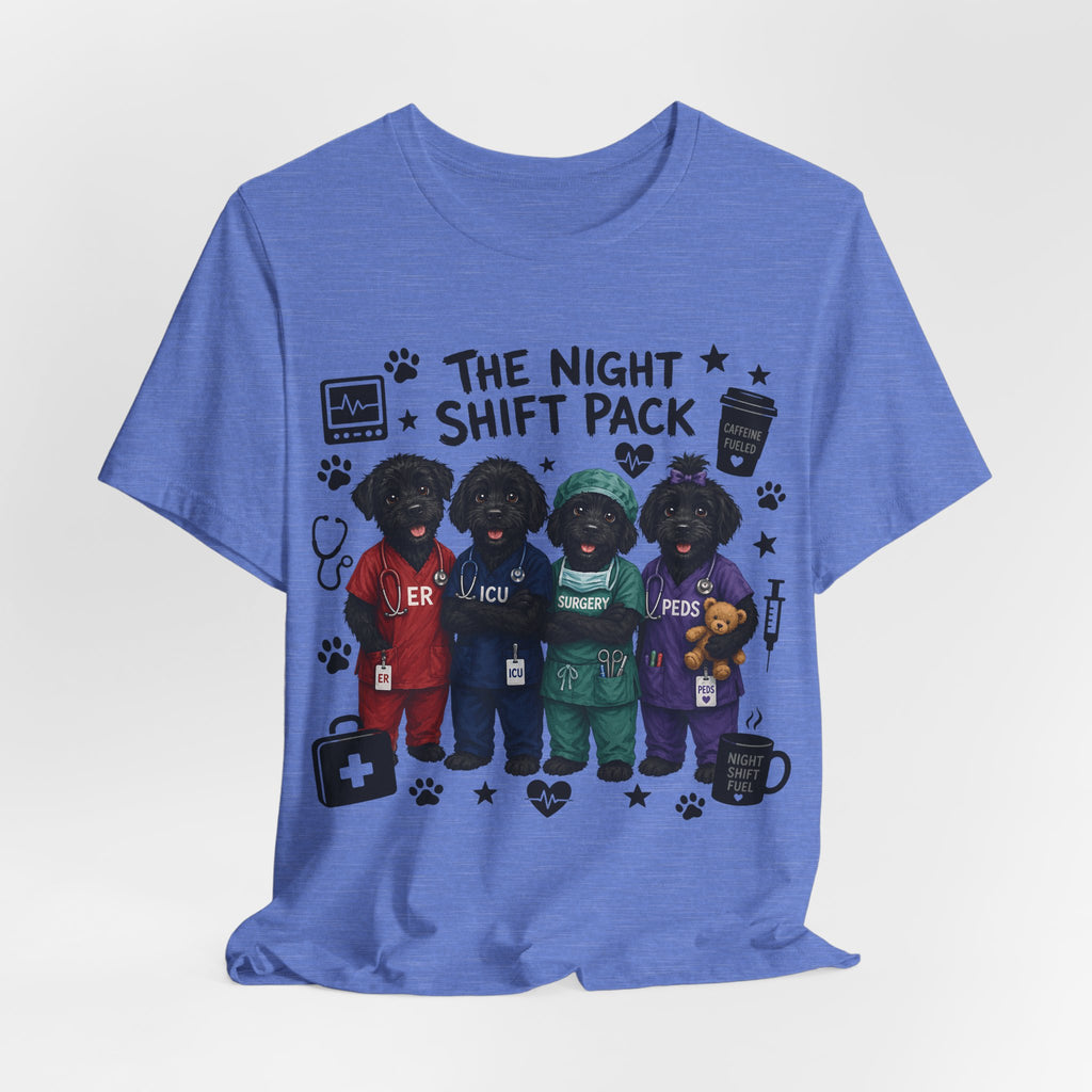 Night Shift Pack Nurses T-Shirt — Cute Team Scrubs Design for Healthcare Workers