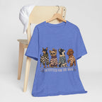 "Outfitted for the Walk" — Stylish Dog Mom T-Shirt
