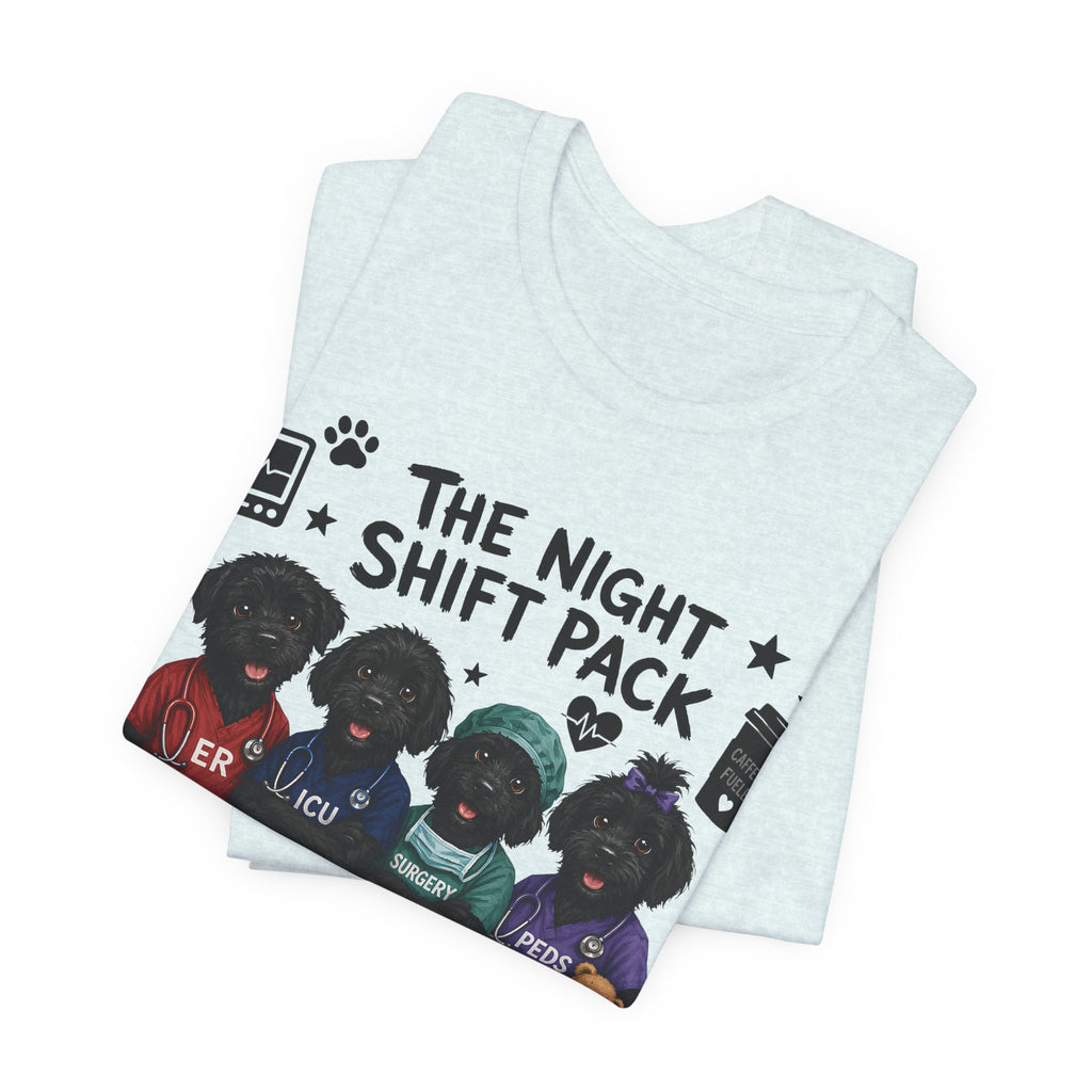 Night Shift Pack Nurses T-Shirt — Cute Team Scrubs Design for Healthcare Workers