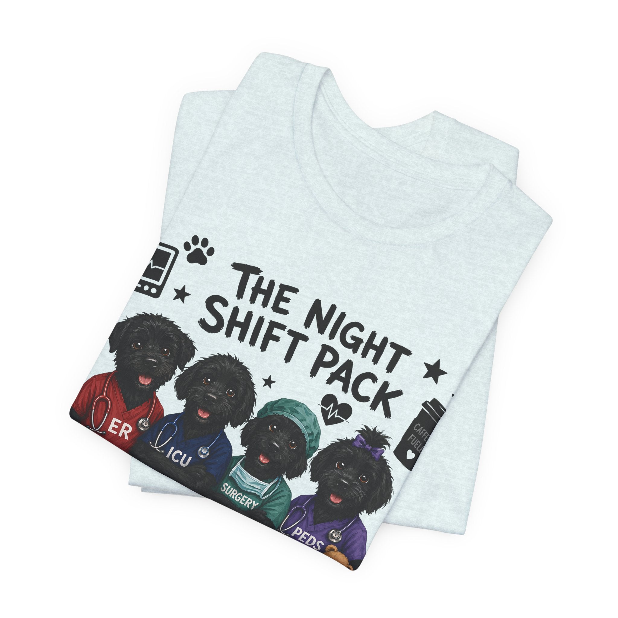 Night Shift Pack Nurses T-Shirt — Cute Team Scrubs Design for Healthcare Workers