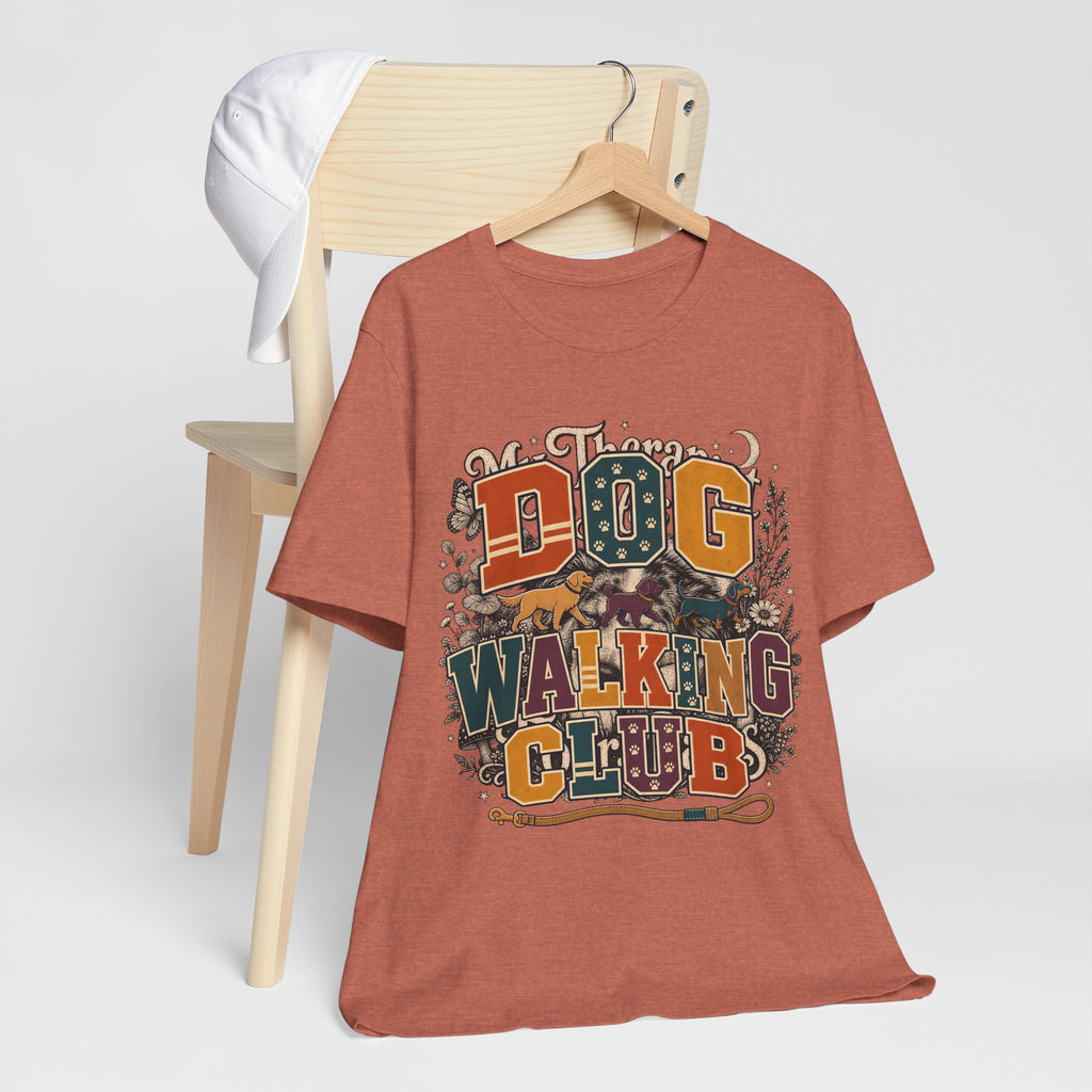 "Dog Walking Club" Dog Lover T-Shirt — Retro Graphic Tee
