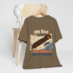 "My Bed Has A Dog-Shaped Reservation" Dog Lover T-Shirt — Funny Dog Graphic Tee