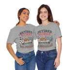 Retired Nurse T-Shirt — "Promoted to Full-Time Dog Snuggler" Cute Nursing & Pet Lover Tee