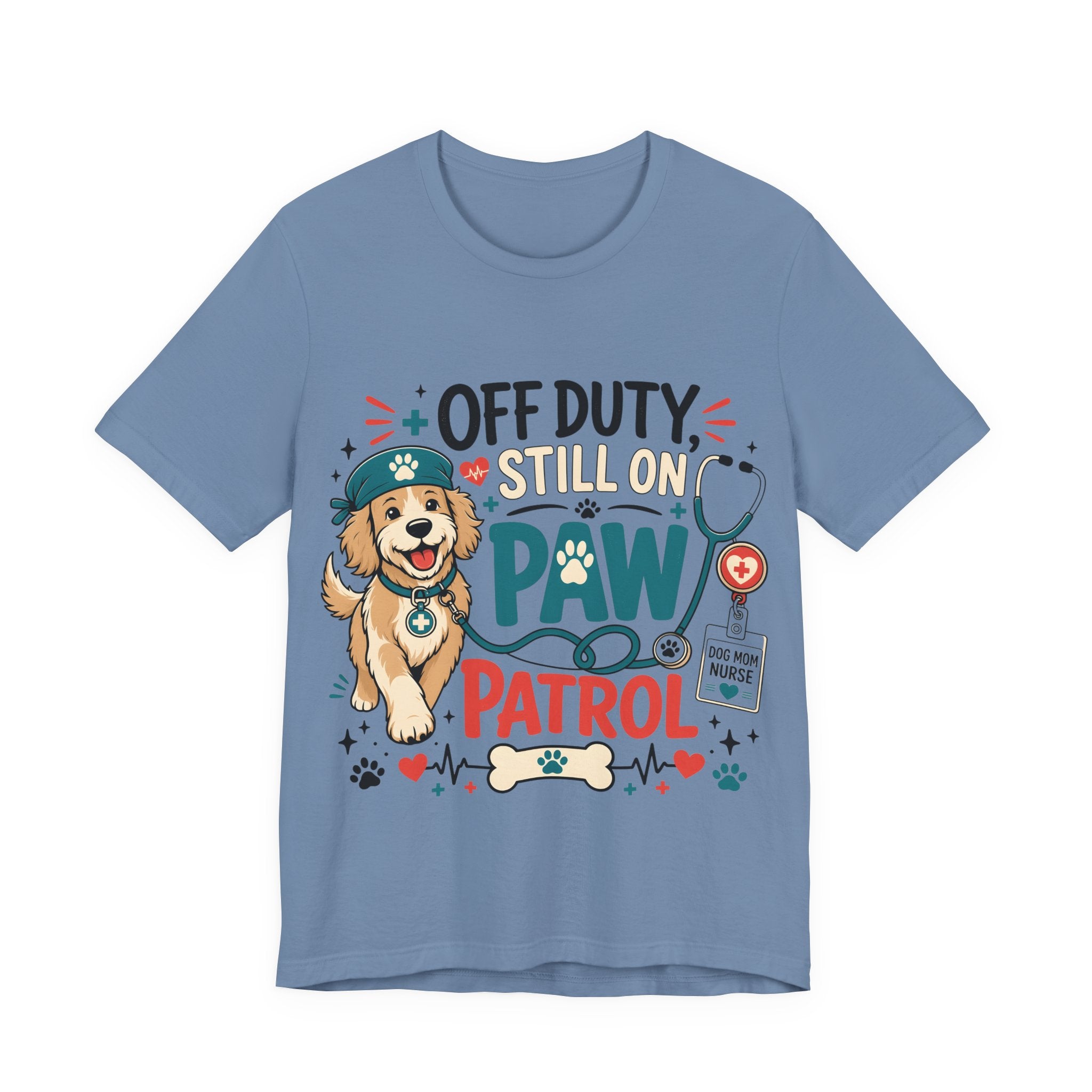 Off Duty Still On Paw Patrol T-Shirt — Cute Dog Rescue Squad Tee
