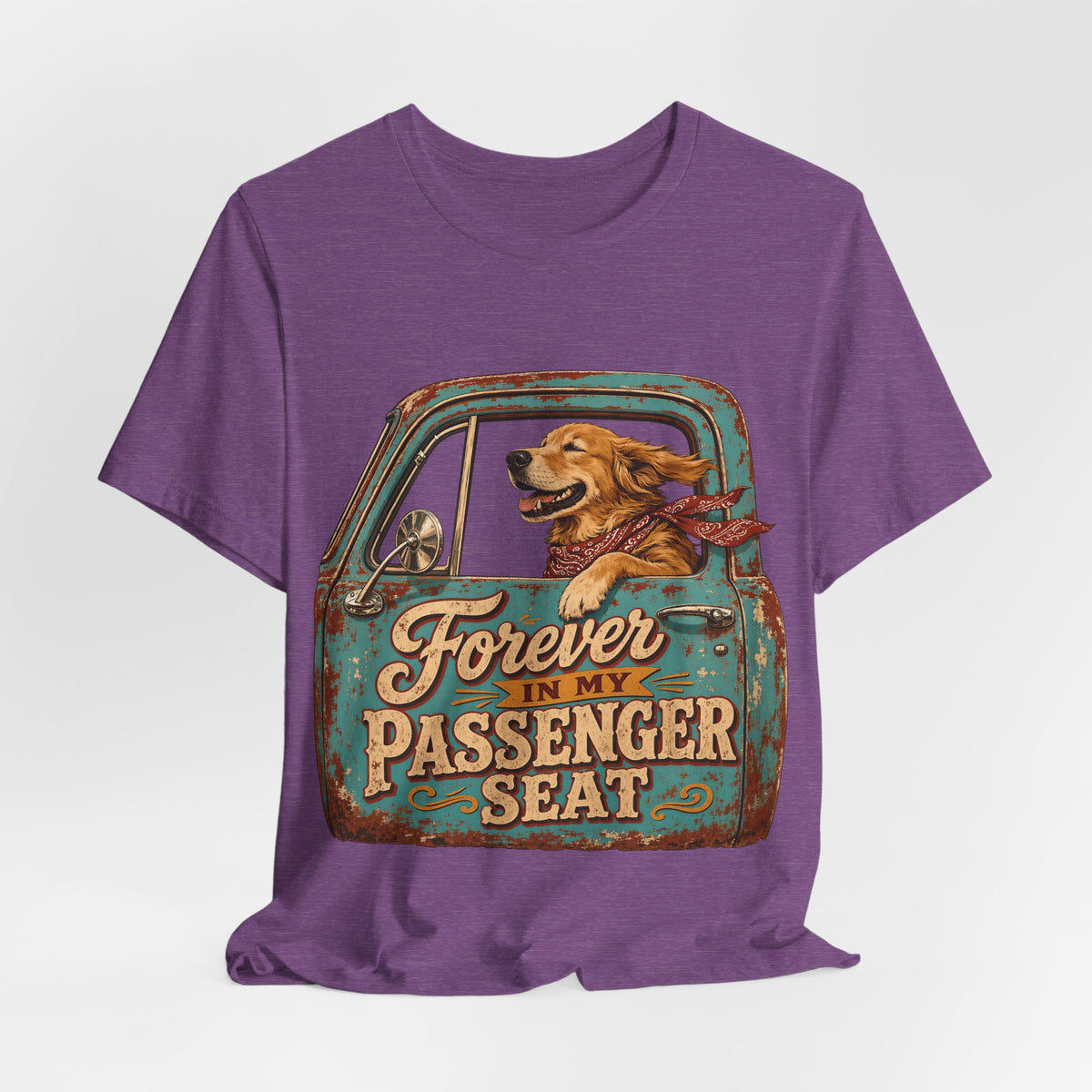 "Forever In My Passenger Seat" Dog Lover T-Shirt — Road Trip Graphic Tee
