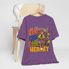 "Zero Chill, Full Heart" Pit Bull T-Shirt — Bold Pittie Mom Graphic Tee
