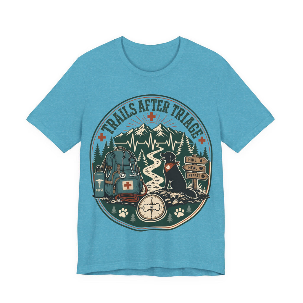 Trails After Triage Hiking Tee — Search & Rescue Outdoor Crew Shirt