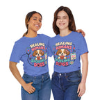 Healing Humans, Spoiling Dogs T‑Shirt — Cute Veterinary Nurse Dog Mom Tee