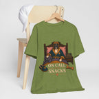 "On Call For Snacks" T-Shirt — Humorous Boxer Dog Graphic Tee