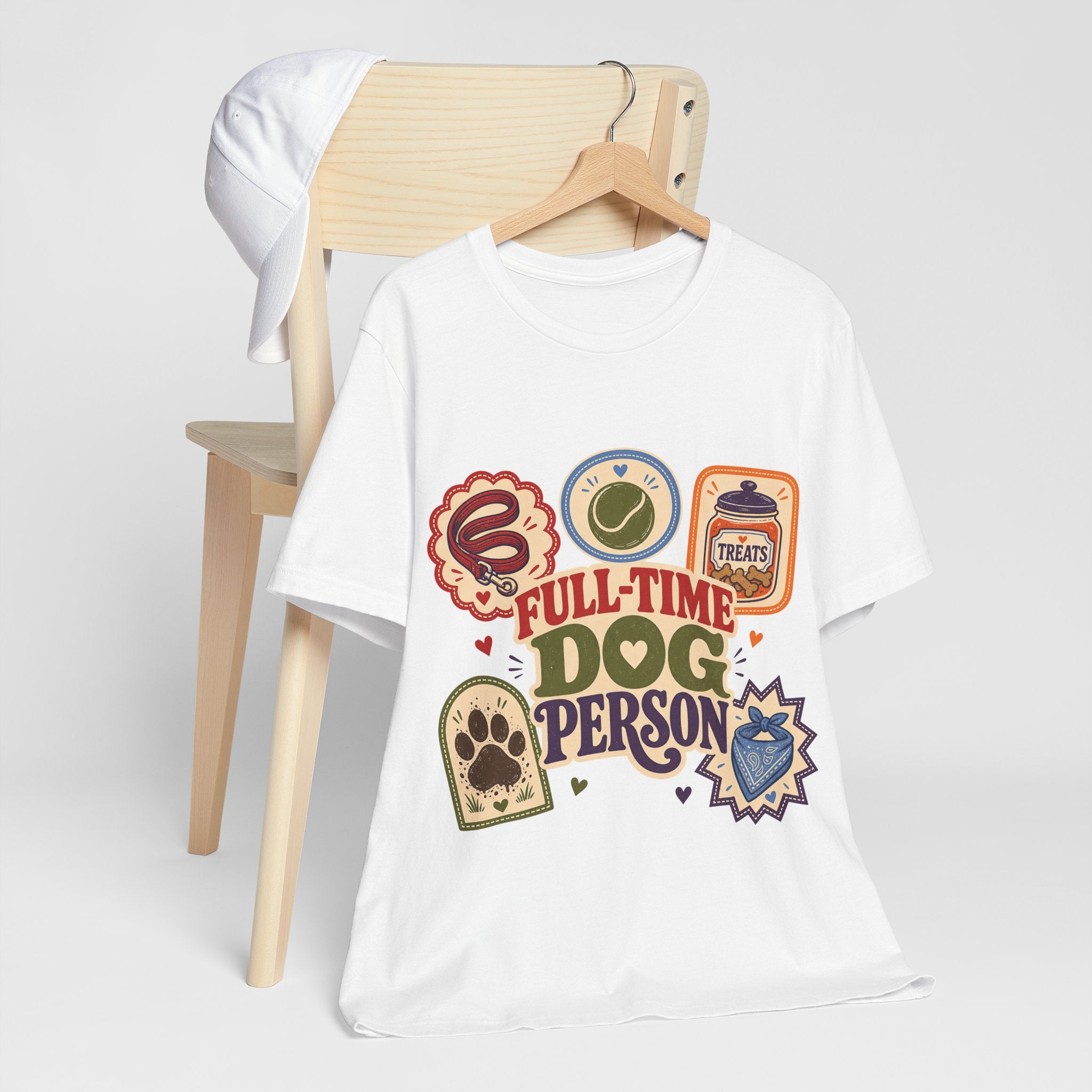 "Full-Time Dog Person" T-Shirt — Funny Dog Lover Graphic Tee