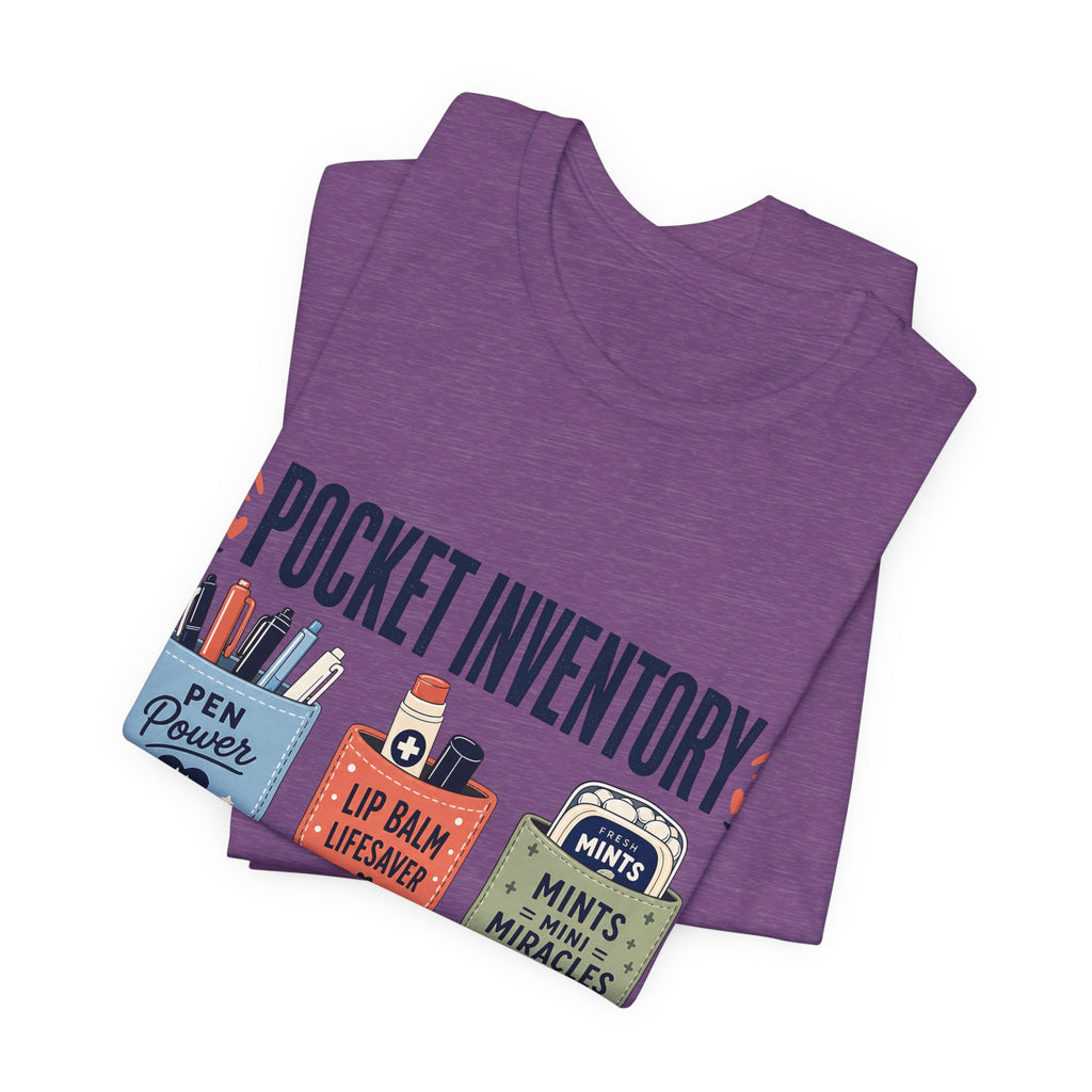 "Pocket Inventory" — Clever Scrub Pocket Nurse T-Shirt