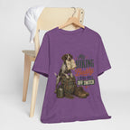 "My Hiking Buddy Has No Off Switch" Dog Lover T-Shirt — Hiking Dog Graphic Tee