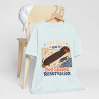 "My Bed Has A Dog-Shaped Reservation" Dog Lover T-Shirt — Funny Dog Graphic Tee