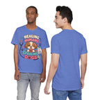 Healing Humans, Spoiling Dogs T‑Shirt — Cute Veterinary Nurse Dog Mom Tee