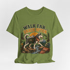 "Walk Far. Snack Often." — Hiking Dog Lover T-Shirt