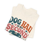 Dog Hair Is My Second Uniform T-Shirt – Funny Vet/Nurse Pet Lover Tee