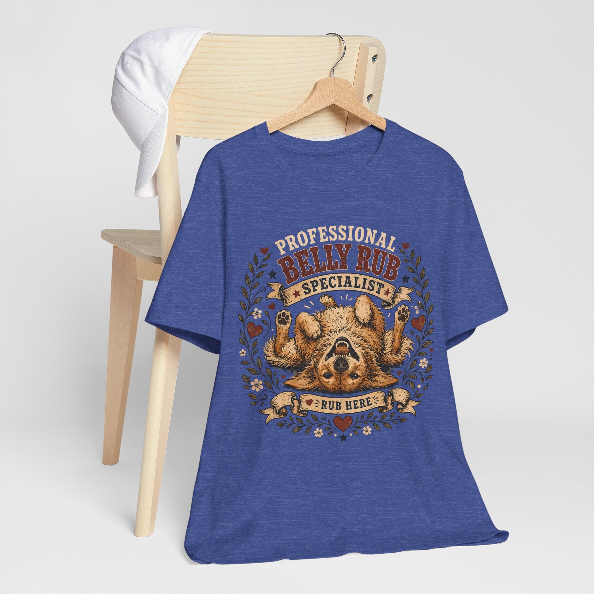 T-Shirt — "Professional Belly Rub Specialist" Dog Graphic Tee