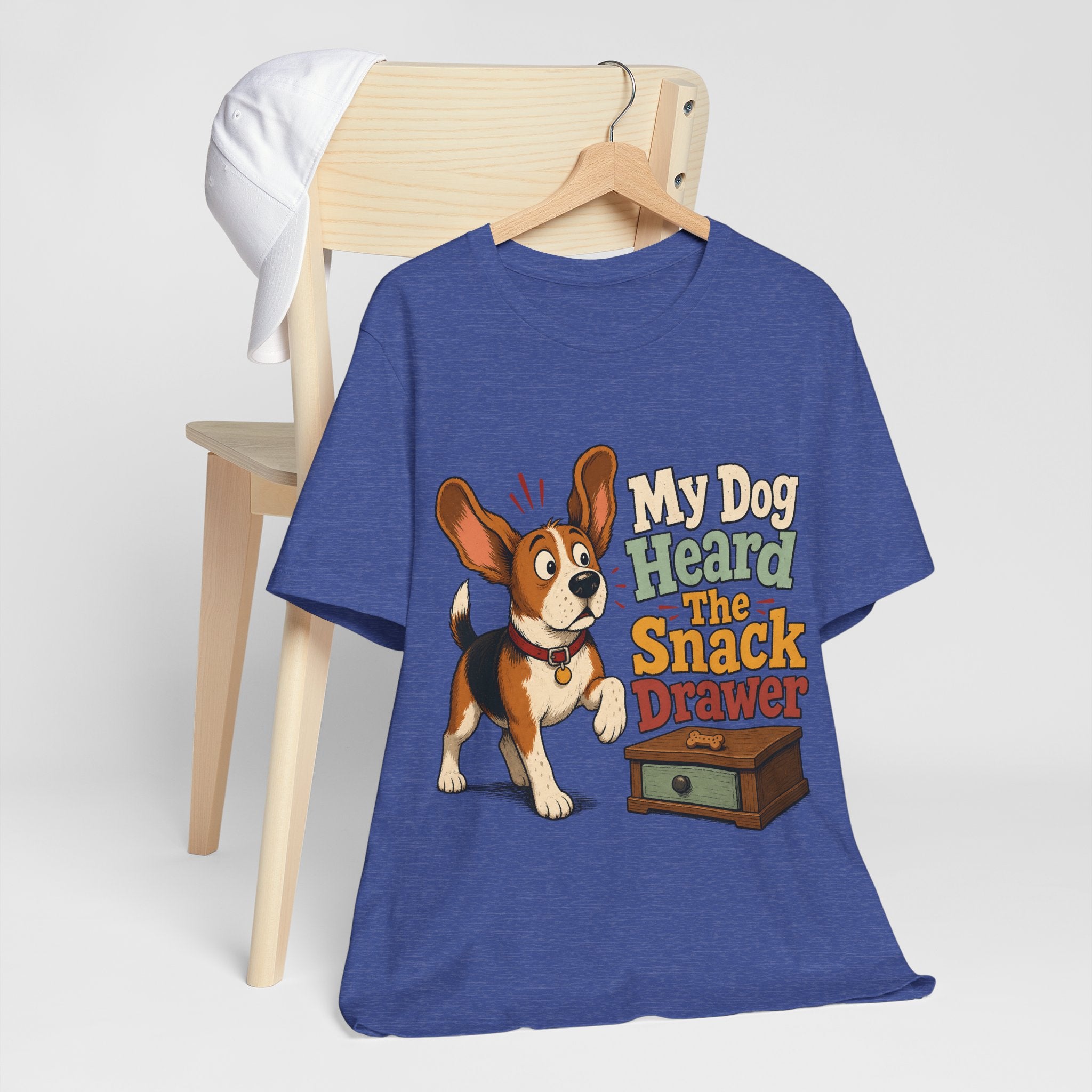 "My Dog Heard The Snack Drawer" Dog Lover T-Shirt — Funny Dog Graphic Tee