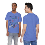 Vital Signs & Tail Wags Tee - Nurse Vet Stethoscope Paw Print T-Shirt