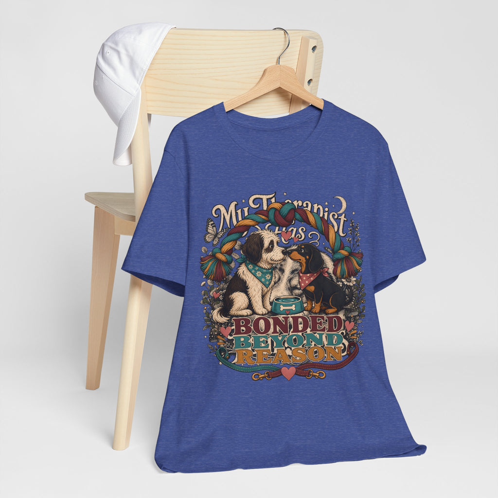 "Bonded Beyond Reason" Two Dogs T-Shirt — Retro Dog Lover Graphic Tee