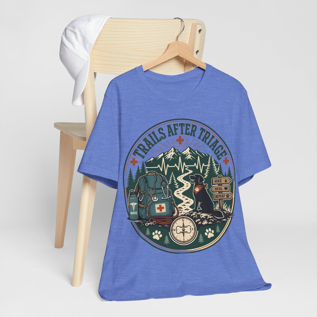 Trails After Triage Hiking Tee — Search & Rescue Outdoor Crew Shirt