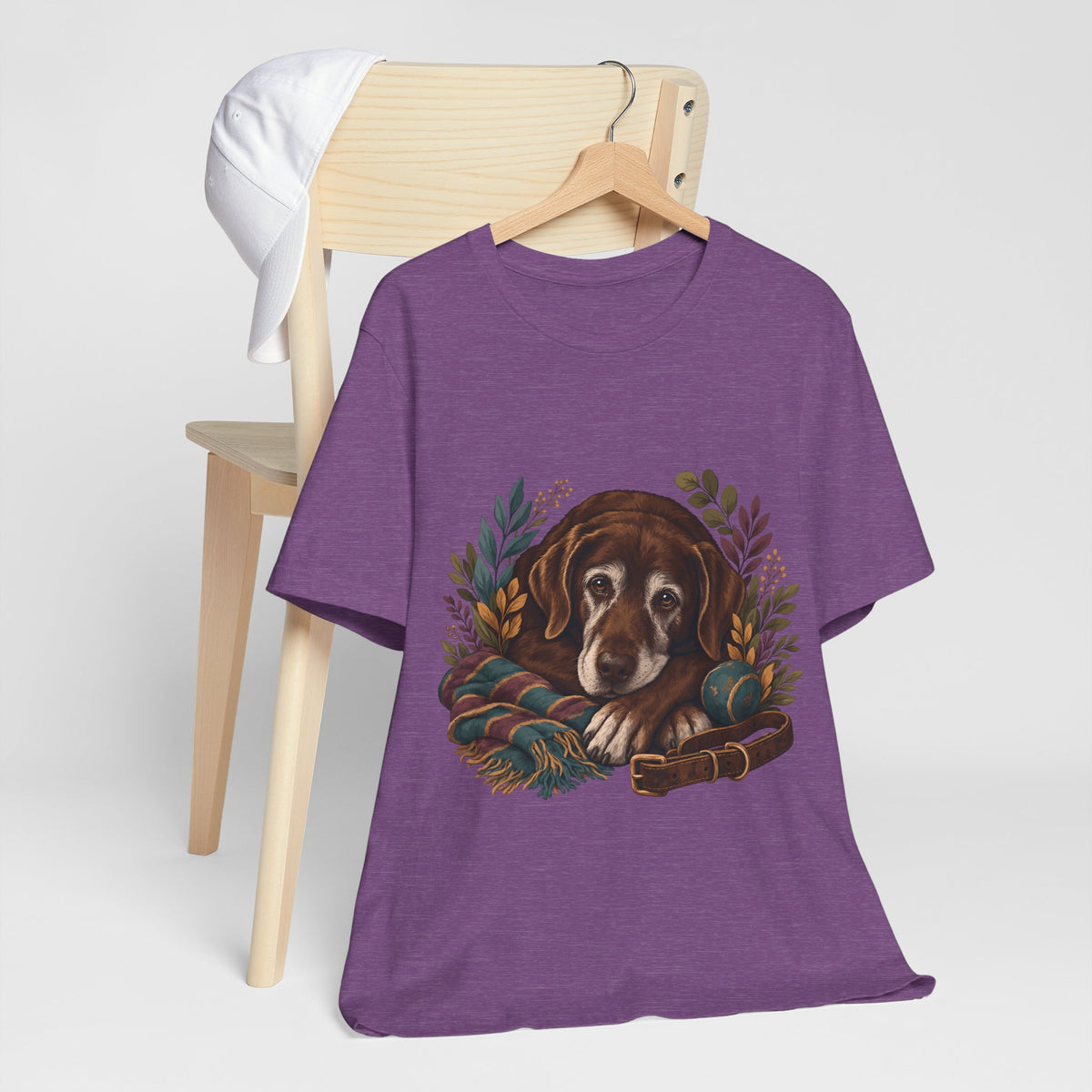 "Vintage Dog Portrait" T-Shirt — Sophisticated Senior Dog Graphic Tee