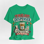 Treat Dispenser Nursing License Tee — Nurse Dog Mom T-Shirt
