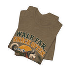 "Walk Far. Snack Often." — Hiking Dog Lover T-Shirt
