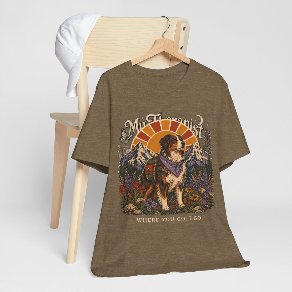 "Where You Go, I Go" Hiking Dog T-Shirt — Adventure Outdoor Graphic Tee