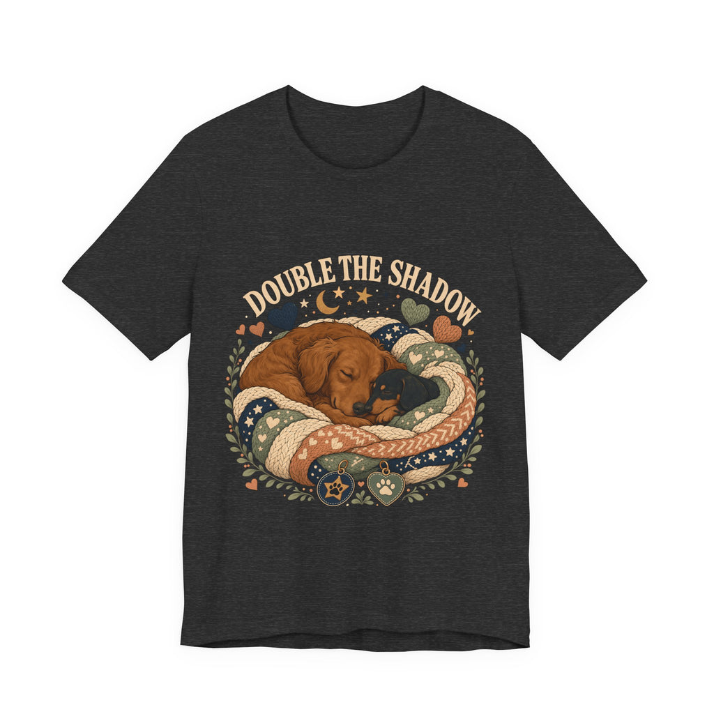 "Double the Shadow" — Cozy Multi Dog Mom T-Shirt