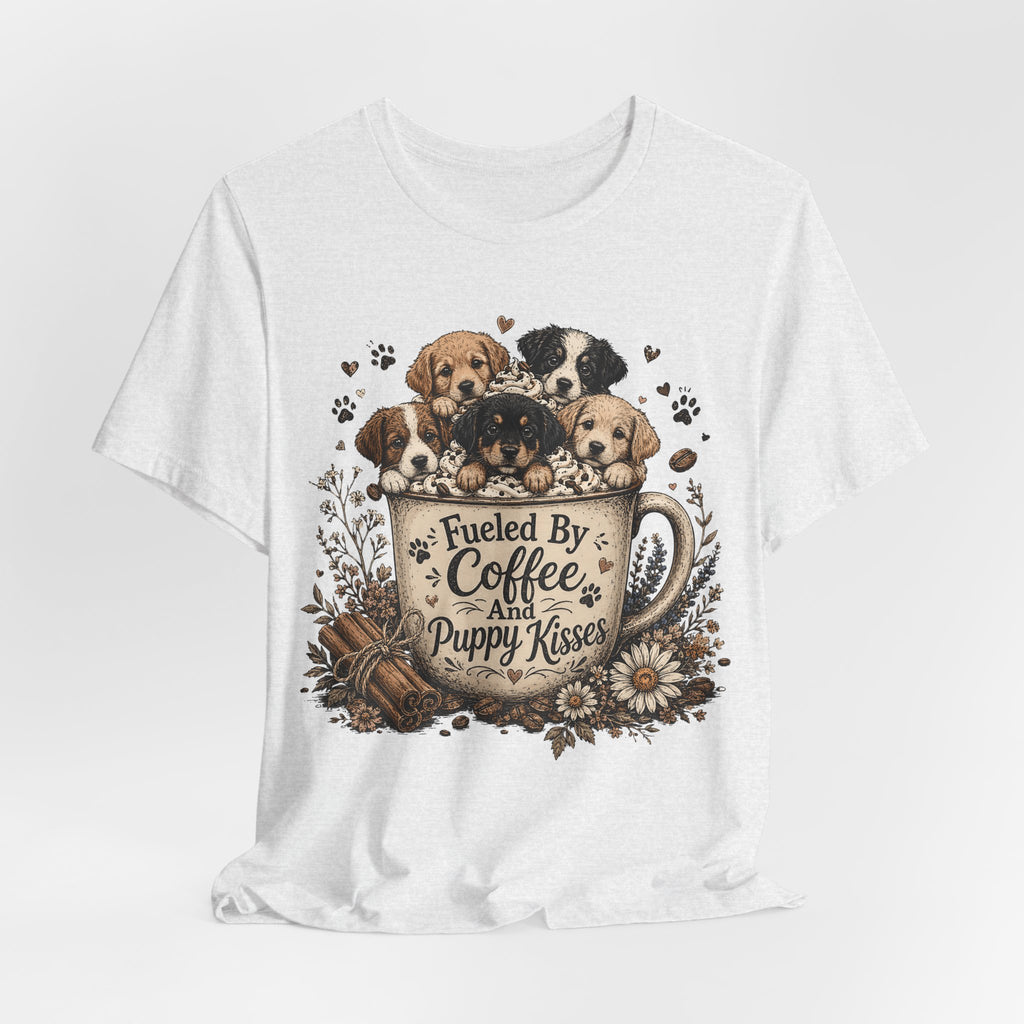 Fueled by Coffee and Puppy Kisses T-Shirt