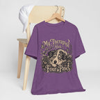 Dog Lover T-Shirt — "My Therapist Has Four Paws" Graphic Tee