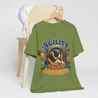 "Agility Is Our Love Language" Dog Lover T-Shirt — Agility Dog Graphic Tee